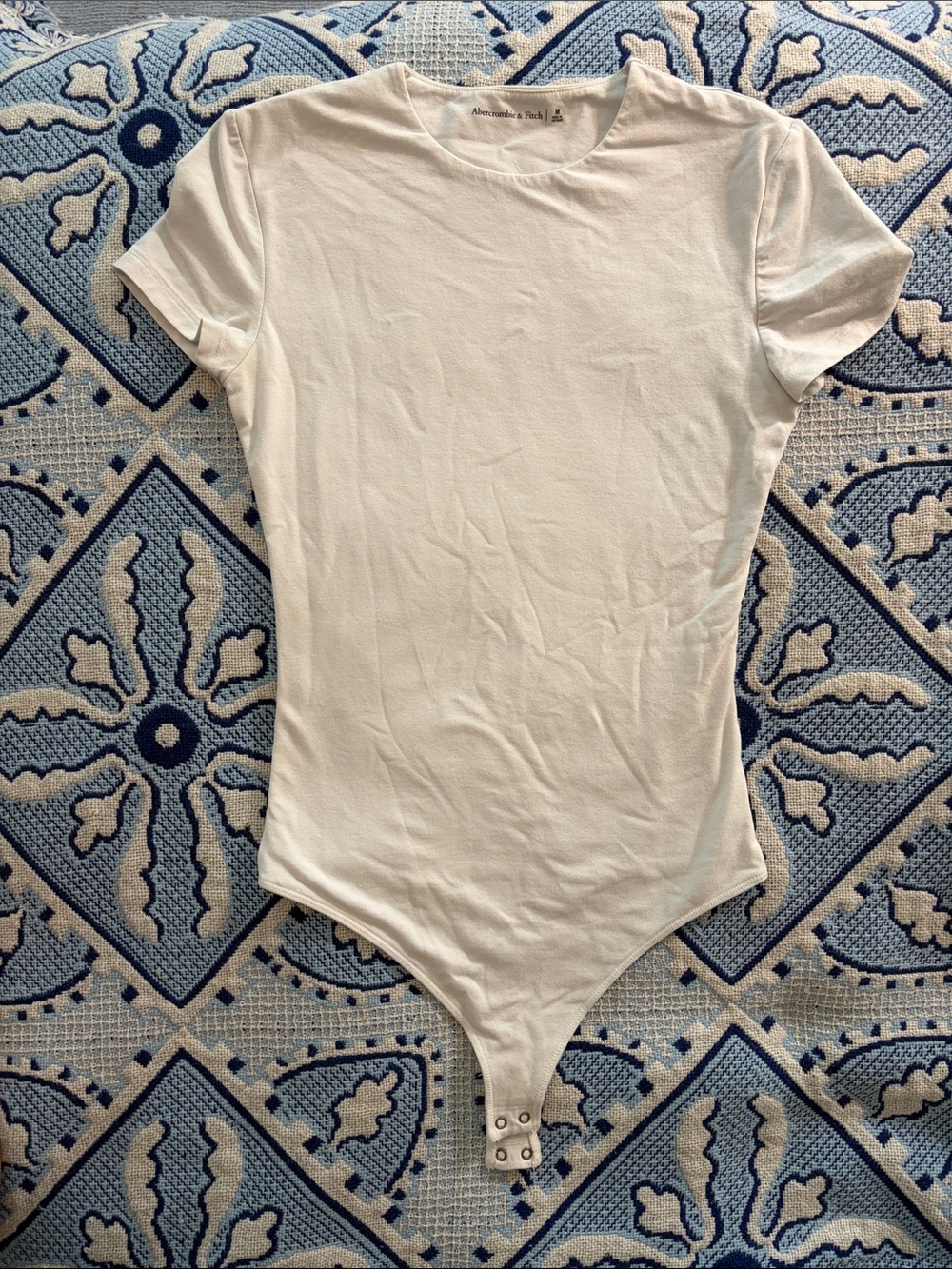 Abercrombie and Fitch White One-Piece Bodysuit